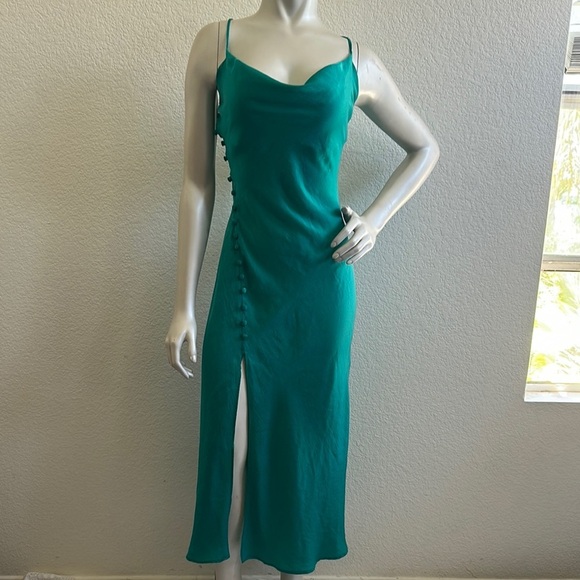 ZARA Satin Lingerie Style Dress - Picture 3 of 11